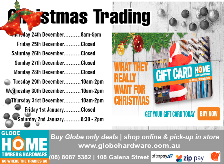 Globe Home Timber & Hardware Globe Home Timber & Hardware retails